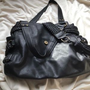 Steve Madden black leather bag